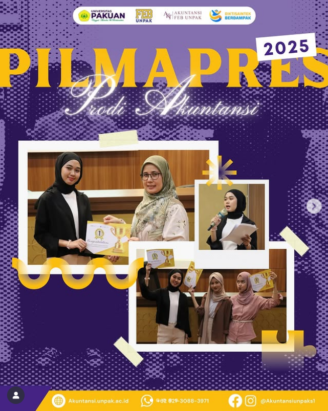 🎉 Selamat dan Sukses! 🎉 Selamat kepada Siti Nuraisah yang telah lolos seleksi PILMAPRES tingkat Prodi Akuntansi 2025