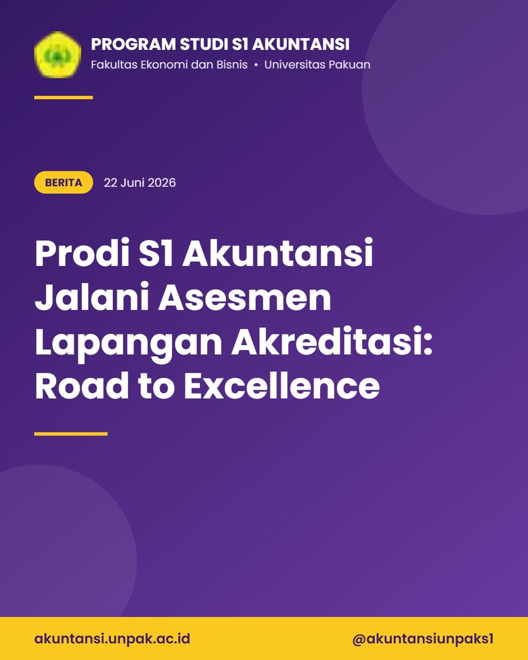 Prodi S1 Akuntansi Jalani Asesmen Lapangan Akreditasi: Road to Excellence
