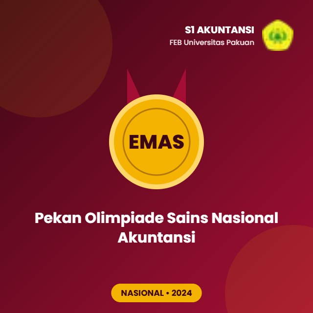 Medali emas Pekan Olimpiade Sains Nasional Akuntansi 2024