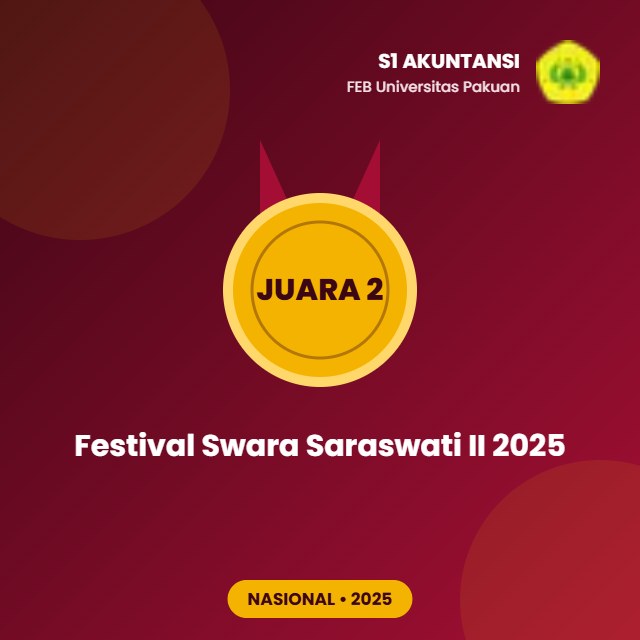 Juara 2 dan medali emas Festival Swara Saraswati II 2025